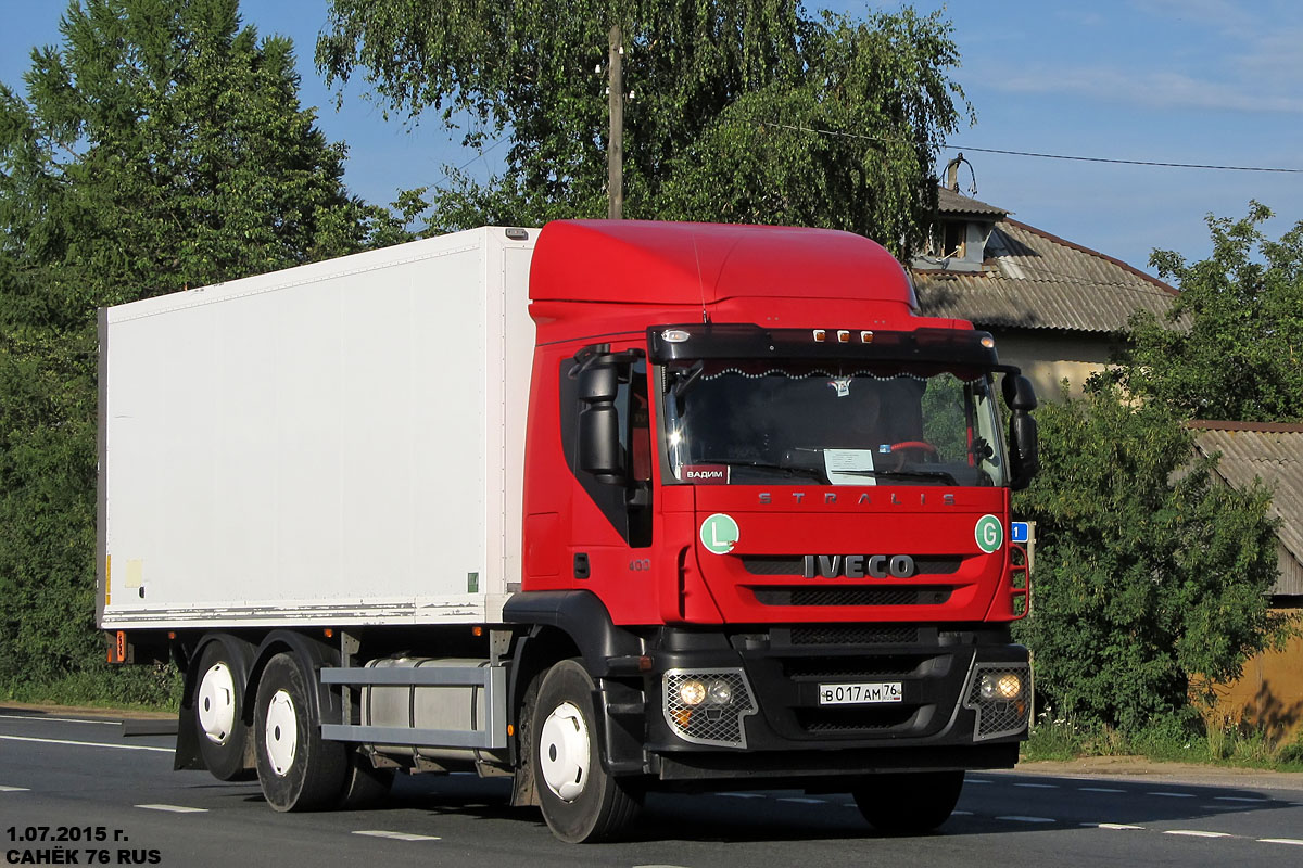 Ярославская область, № В 017 АМ 76 — IVECO Stralis ('2007) 400