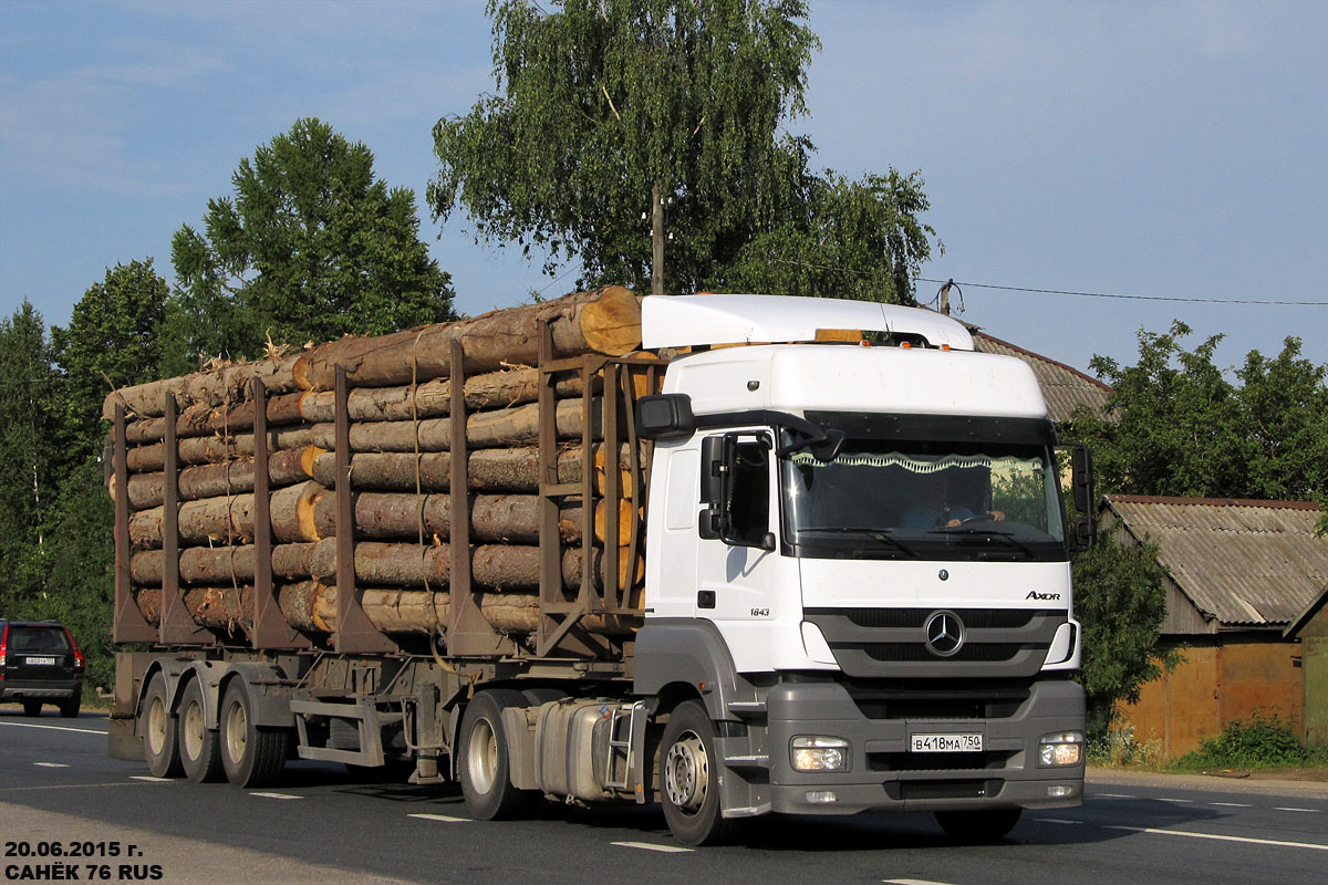 Московская область, № В 418 МА 750 — Mercedes-Benz Axor 1843 [Z9M]