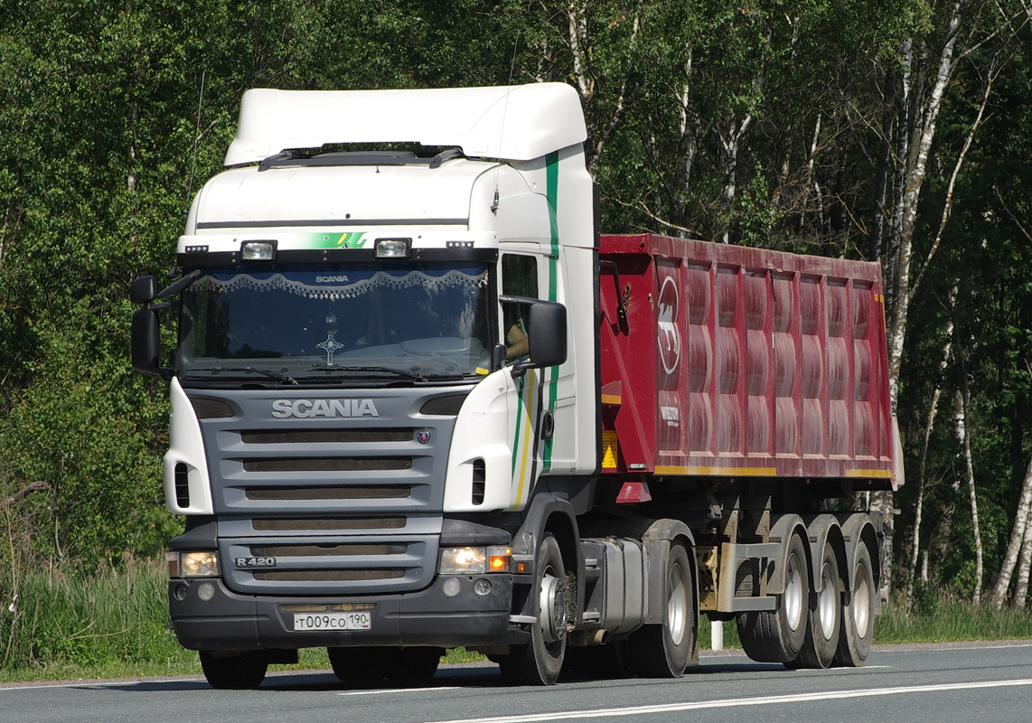 Московская область, № Т 009 СО 190 — Scania ('2004) R420