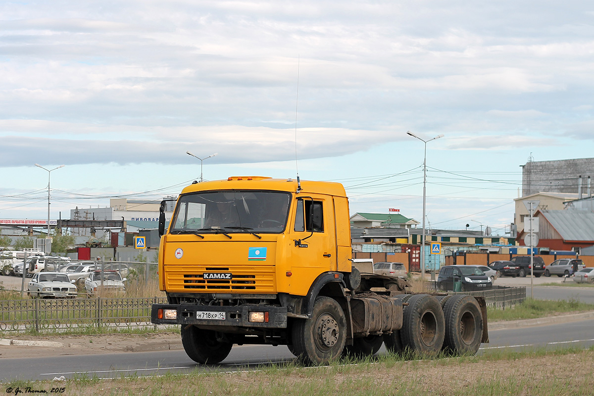 Саха (Якутия), № Н 718 КР 14 — КамАЗ-65116 [651160]