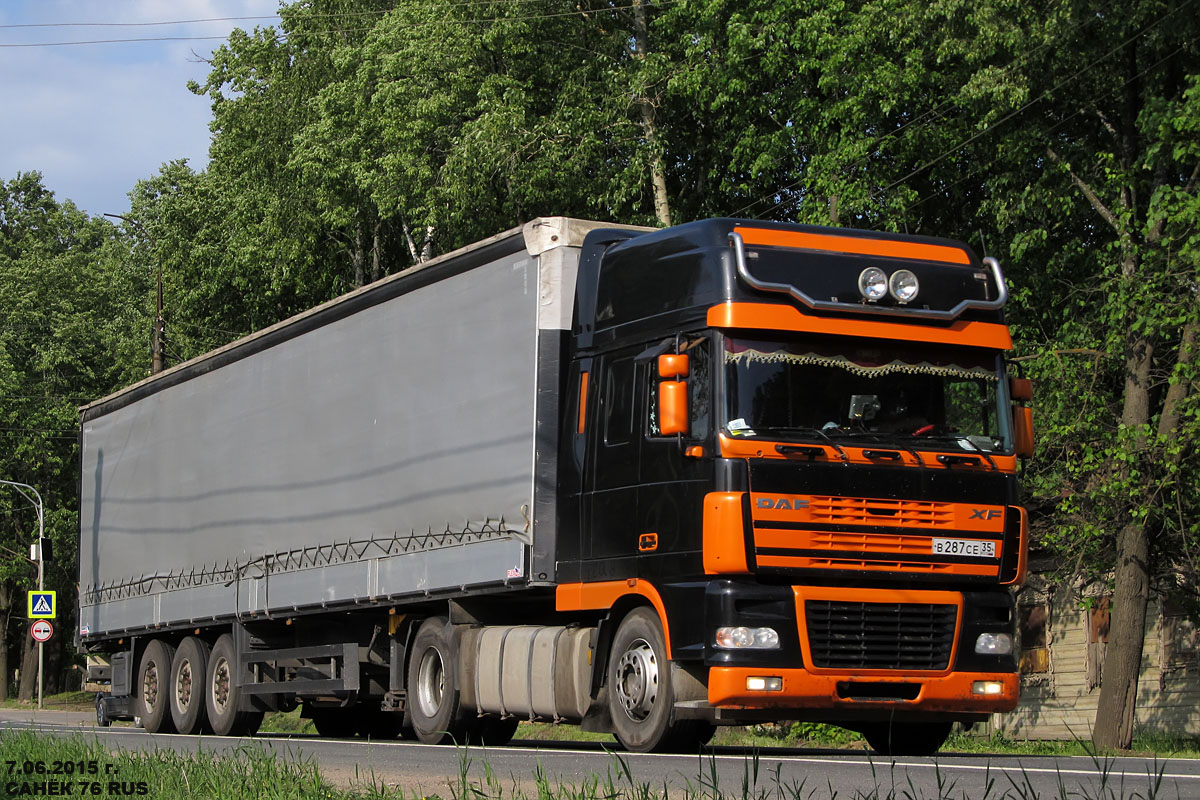 Вологодская область, № В 287 СЕ 35 — DAF XF95 FT