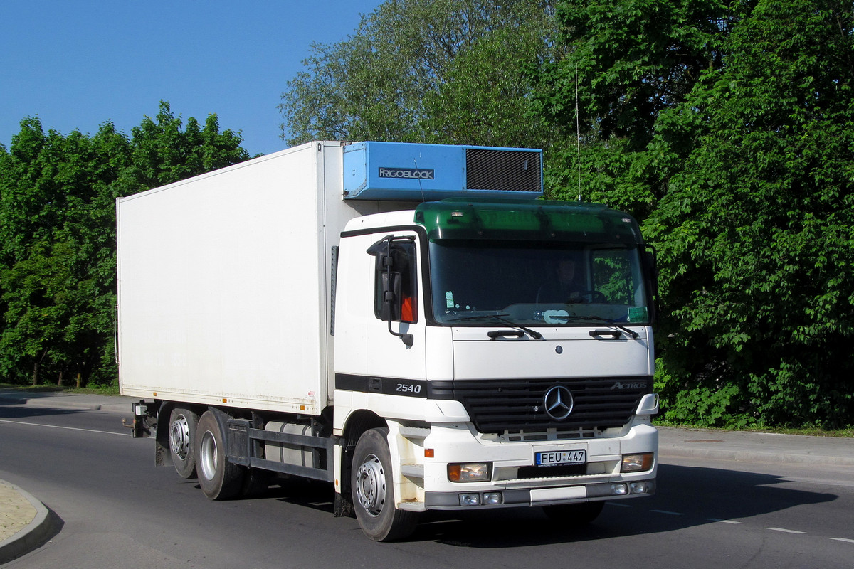 Литва, № FEU 447 — Mercedes-Benz Actros ('1997) 2540