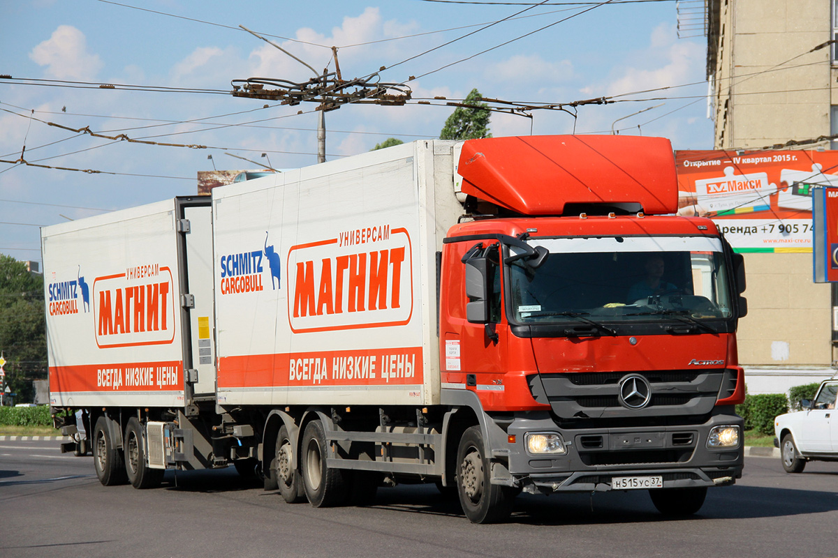 Ивановская область, № Н 515 УС 37 — Mercedes-Benz Actros ('2009) 2536