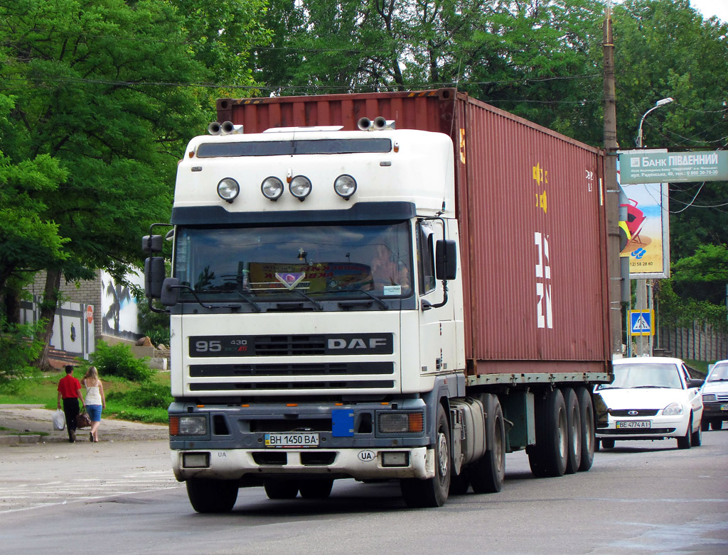 Одесская область, № ВН 1450 ВА — DAF 95 FT