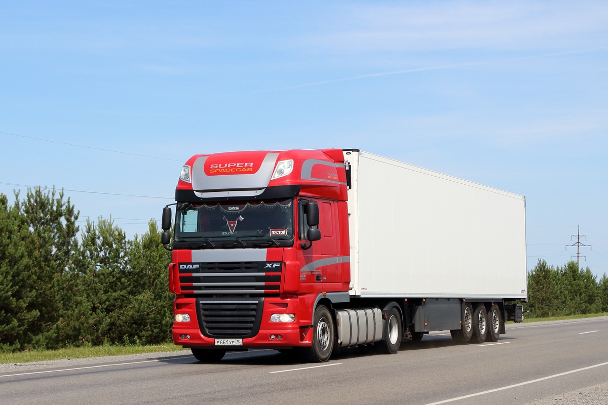 Томская область, № Е 661 ХЕ 70 — DAF XF105 FT