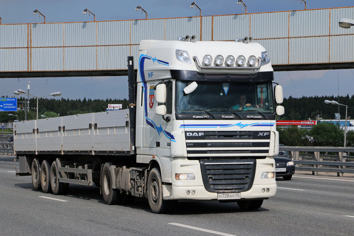 Калужская область, № О 728 АО 40 — DAF XF105 FT