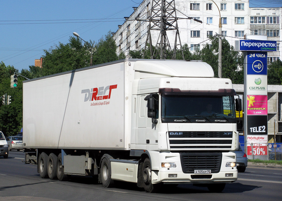 Севастополь, № А 105 ЕР 92 — DAF XF95 FT