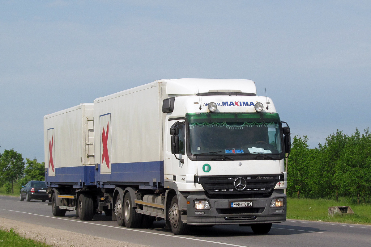 Литва, № EBG 689 — Mercedes-Benz Actros ('2003) 2541