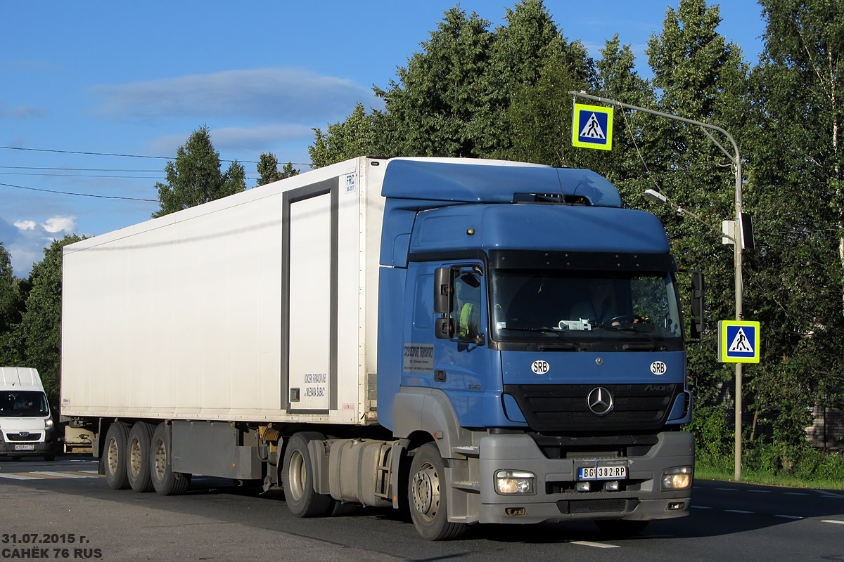 Сербия, № BG 382-RP — Mercedes-Benz Axor 1843