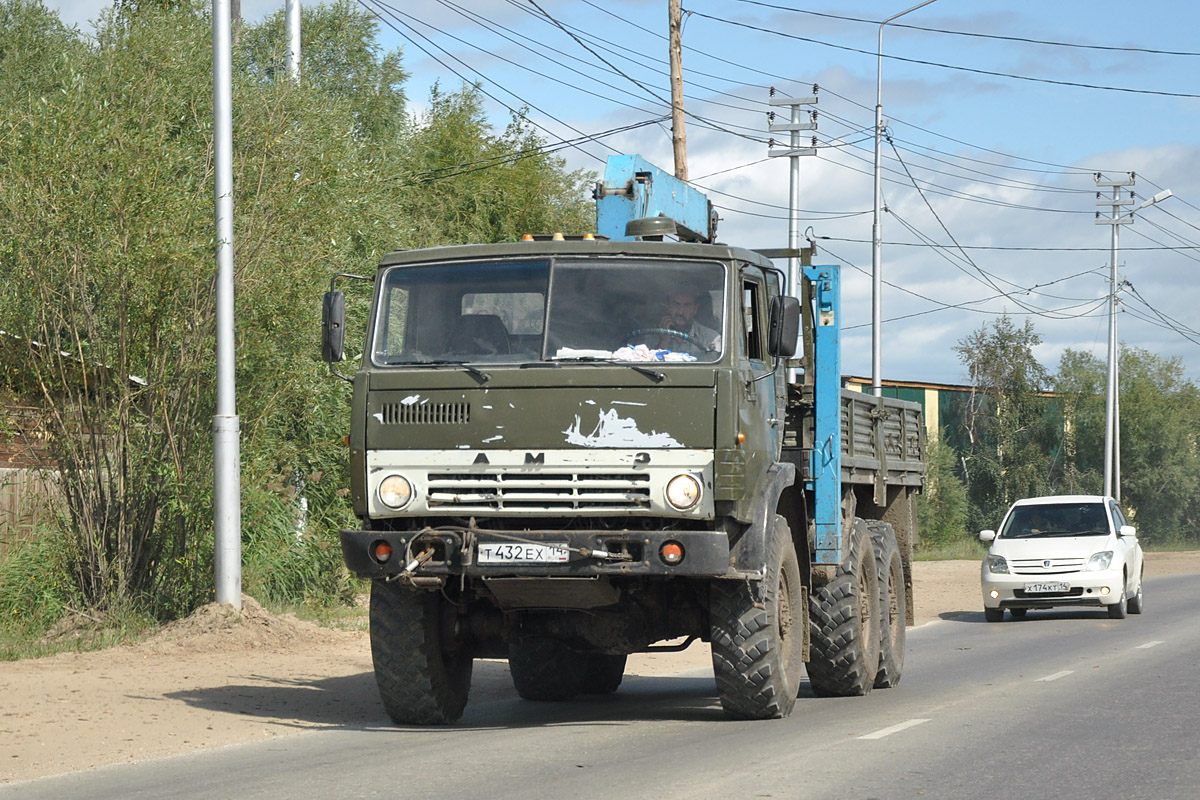 Саха (Якутия), № Т 432 ЕХ 14 — КамАЗ-43101