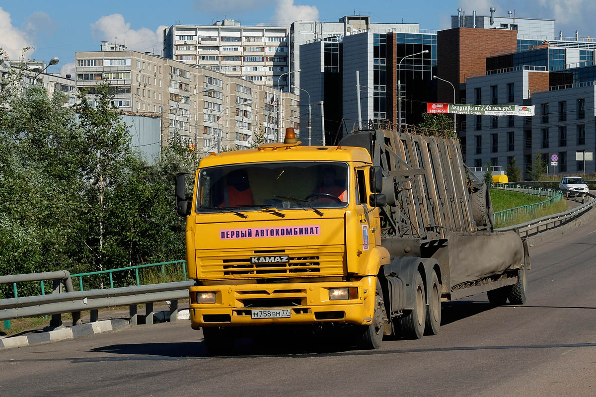 Москва, № М 758 ВМ 77 — КамАЗ-65116 [651160]