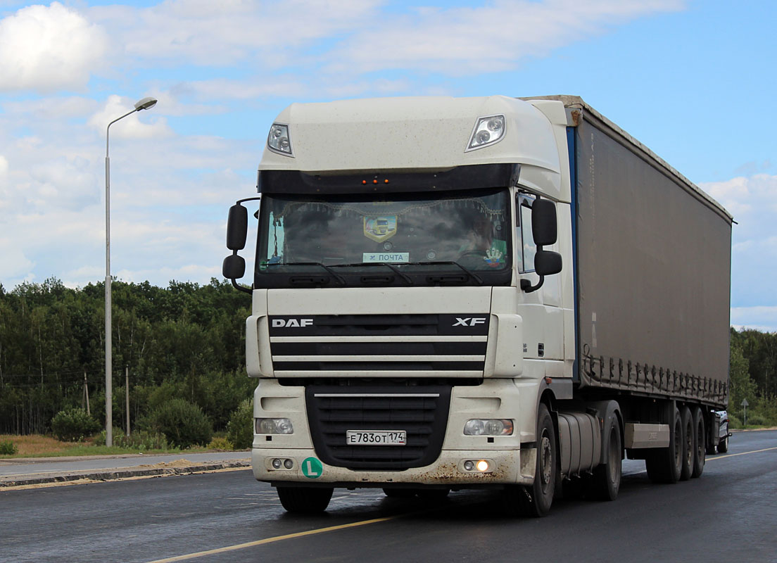 Челябинская область, № Е 783 ОТ 174 — DAF XF105 FT