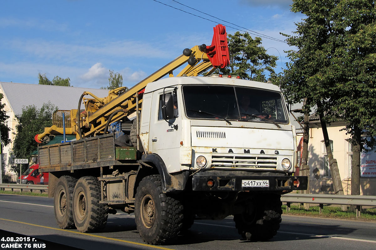 Костромская область, № О 417 ХХ 44 — КамАЗ-43105