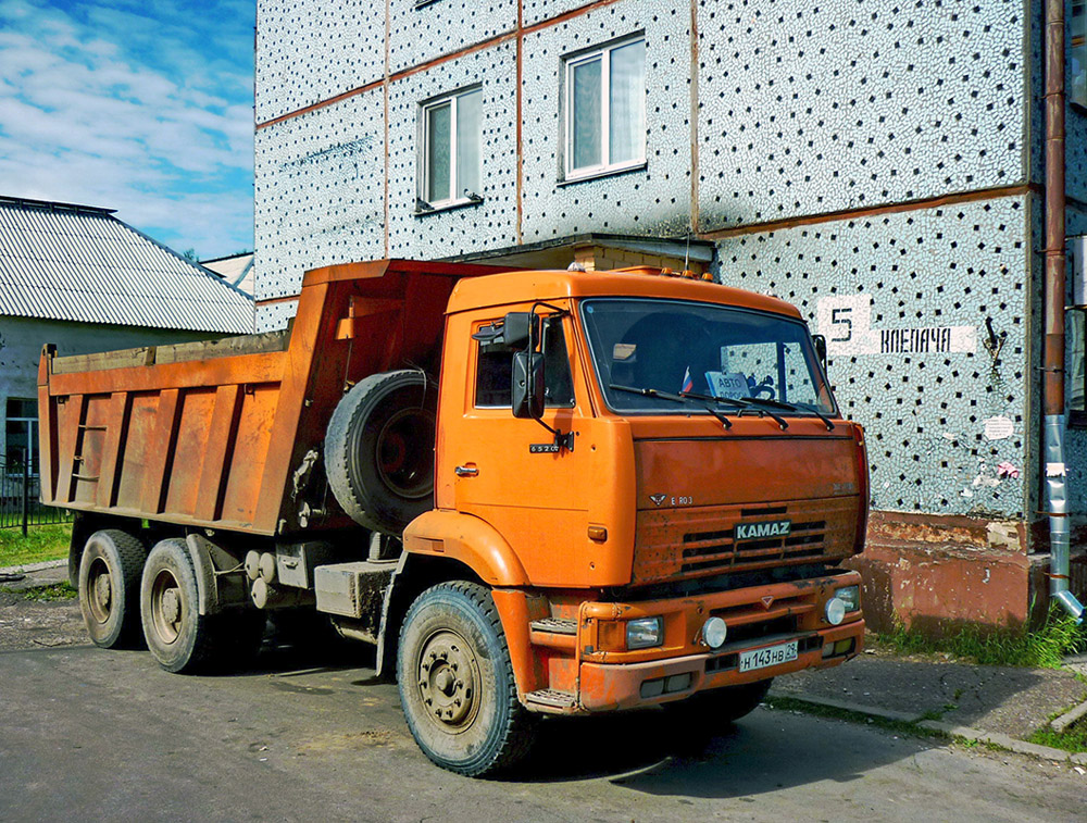 Архангельская область, № Н 143 НВ 29 — КамАЗ-6520-06 [65200F]