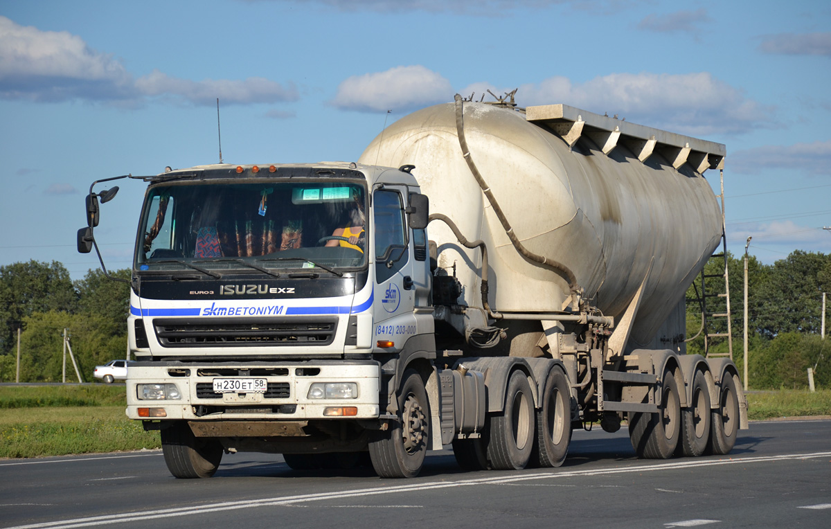 Пензенская область, № Н 230 ЕТ 58 — Isuzu Giga EXZ