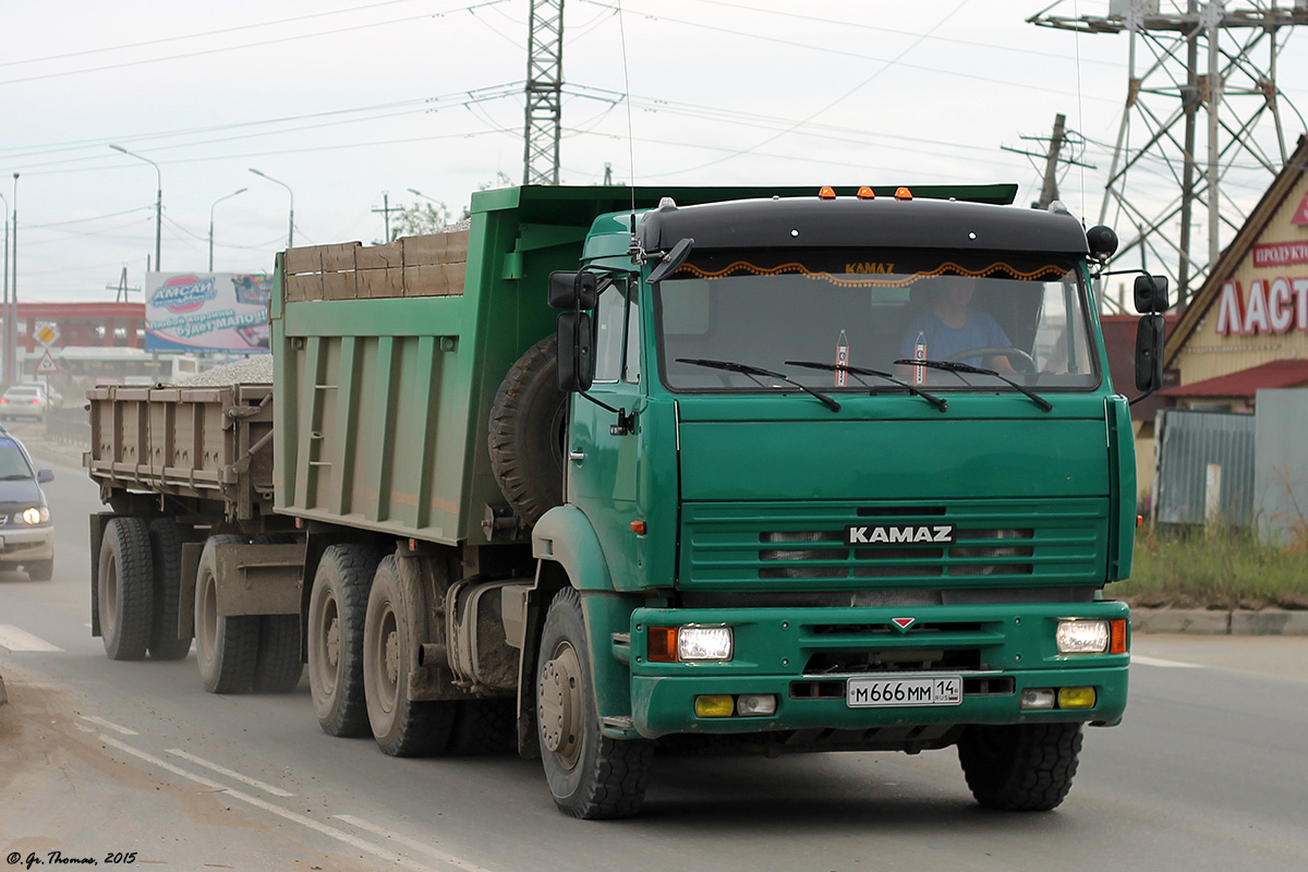 Саха (Якутия), № М 666 ММ 14 — КамАЗ-6520-06 [65200F]