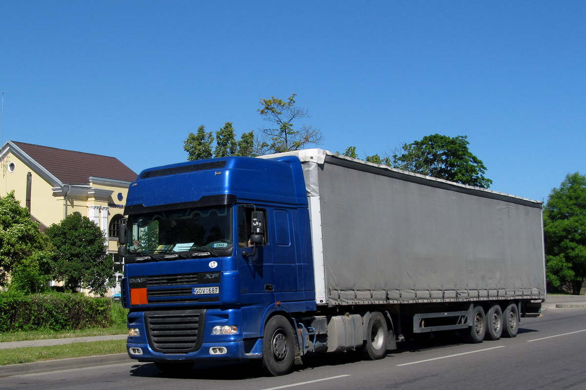 Литва, № GOV 687 — DAF XF95 FT