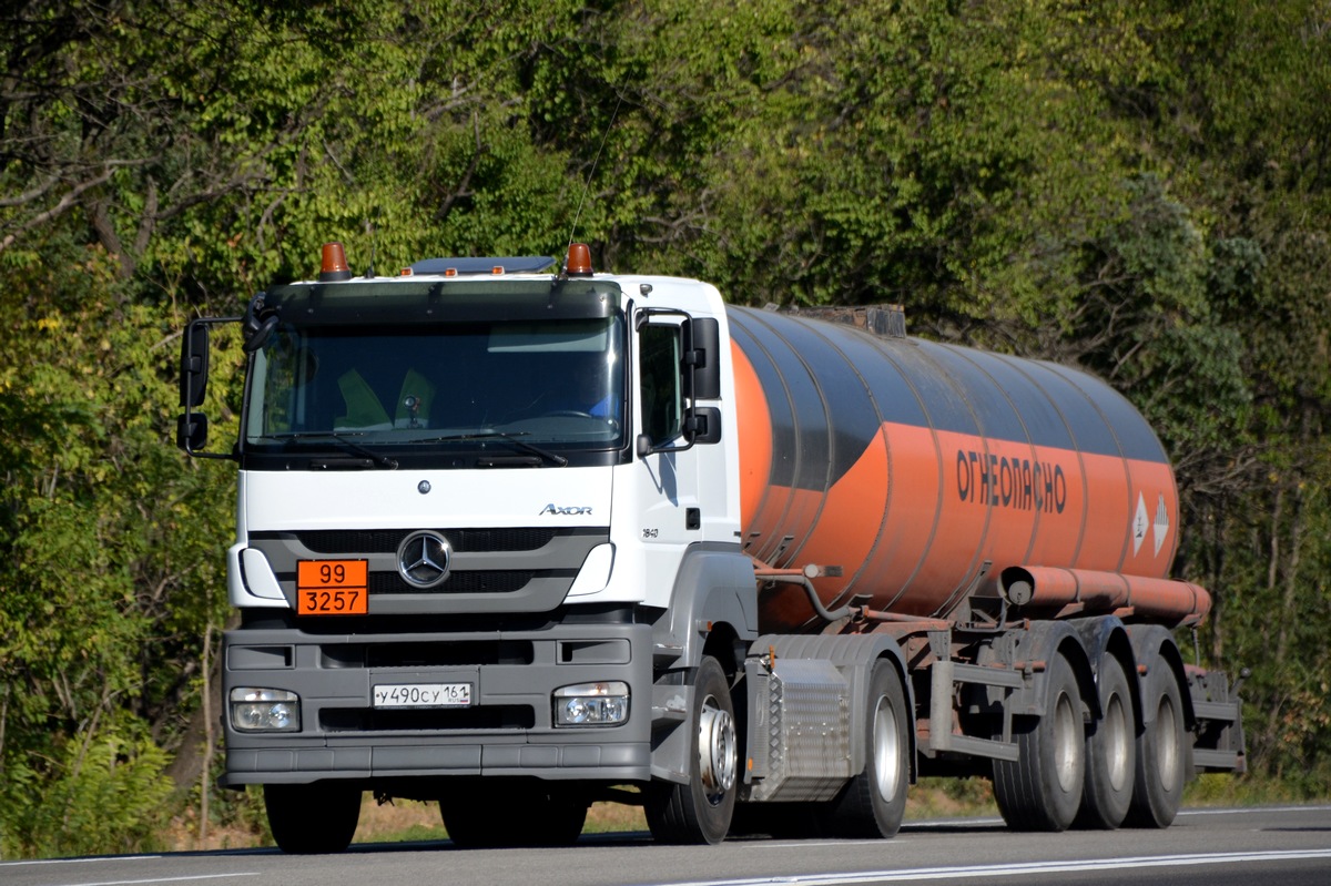 Ростовская область, № У 490 СУ 161 — Mercedes-Benz Axor 1840 [Z9M]