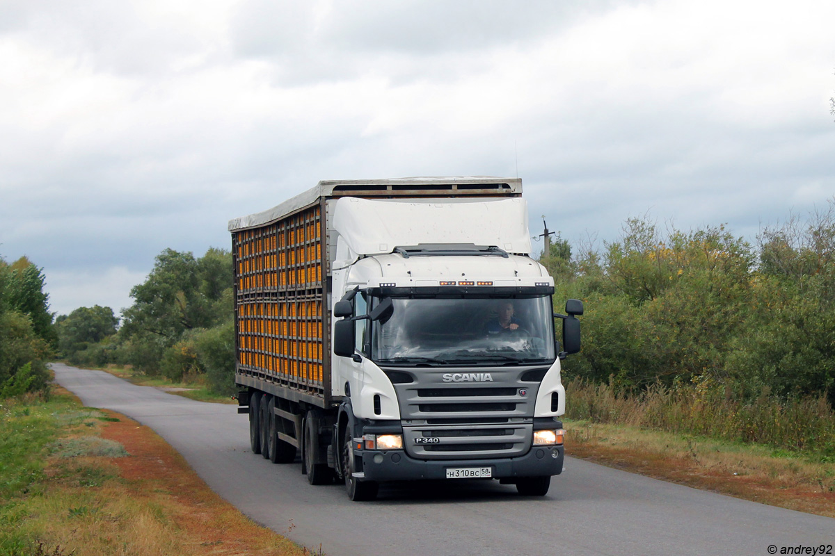 Пензенская область, № Н 310 ВС 58 — Scania ('2004) P340