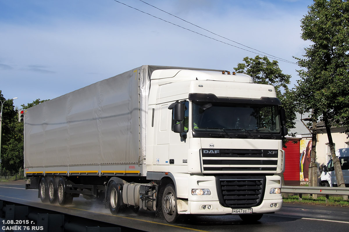 Москва, № М 647 ВЕ 77 — DAF XF105 FT