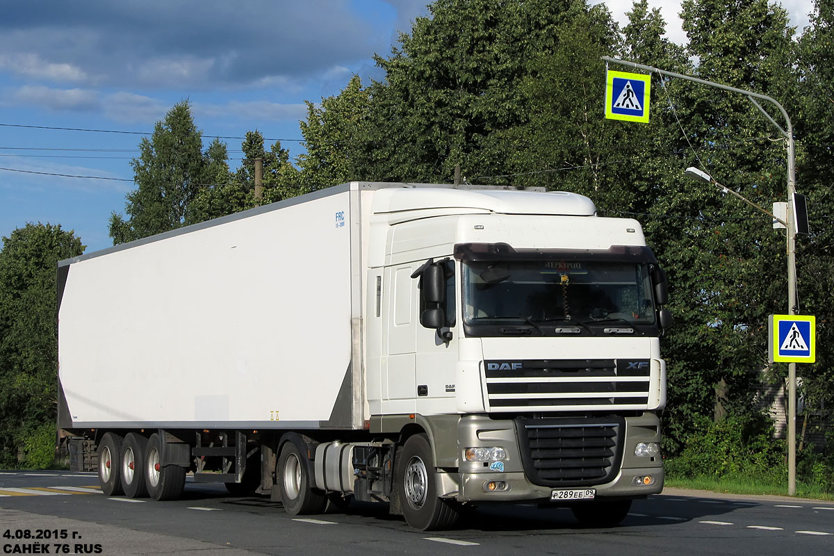 Карачаево-Черкесия, № Р 289 ЕЕ 09 — DAF XF105 FT