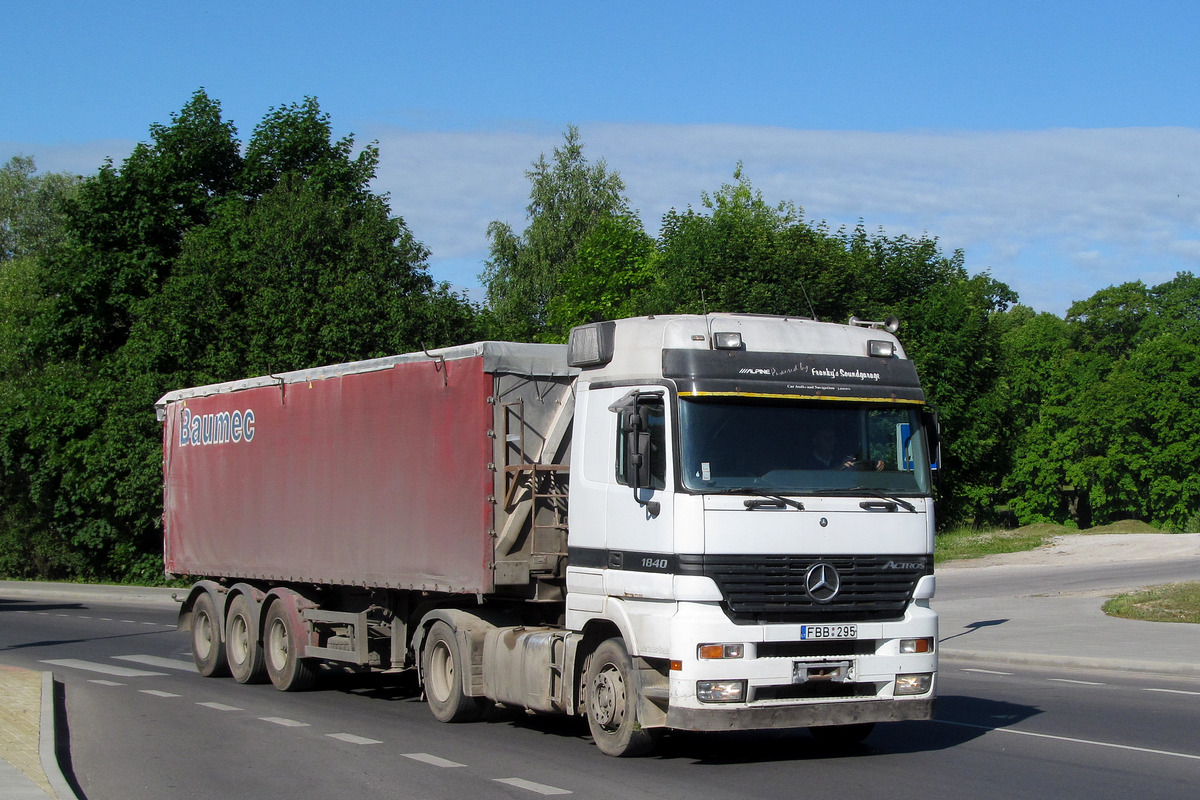 Литва, № FBB 295 — Mercedes-Benz Actros ('1997) 1840