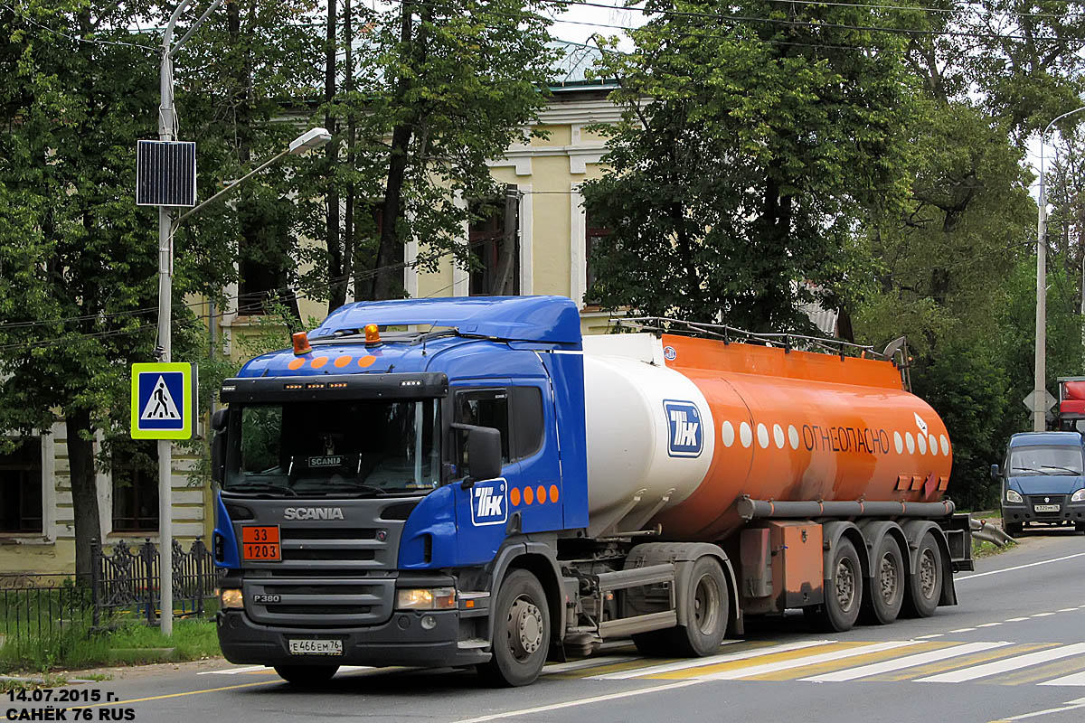 Ярославская область, № Е 466 ЕМ 76 — Scania ('2004) P380