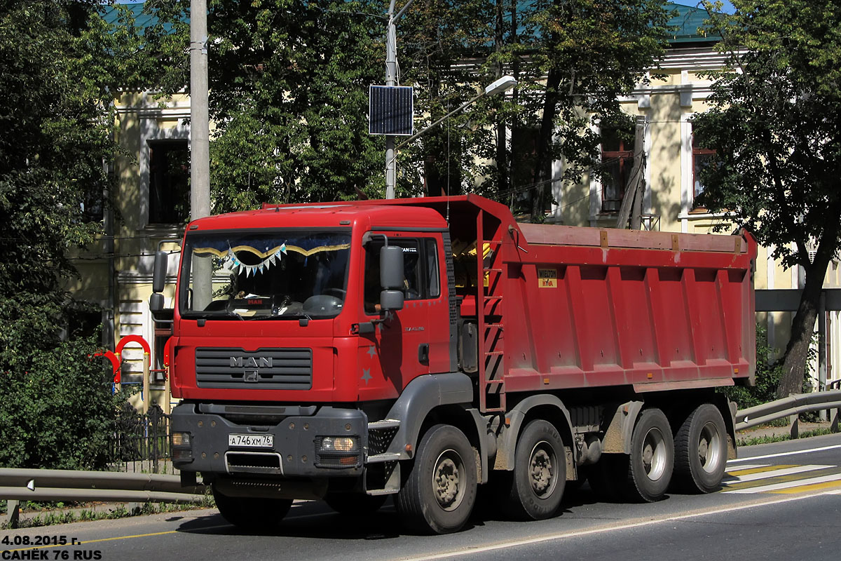 Ярославская область, № А 746 ХМ 76 — MAN TGA 41.390