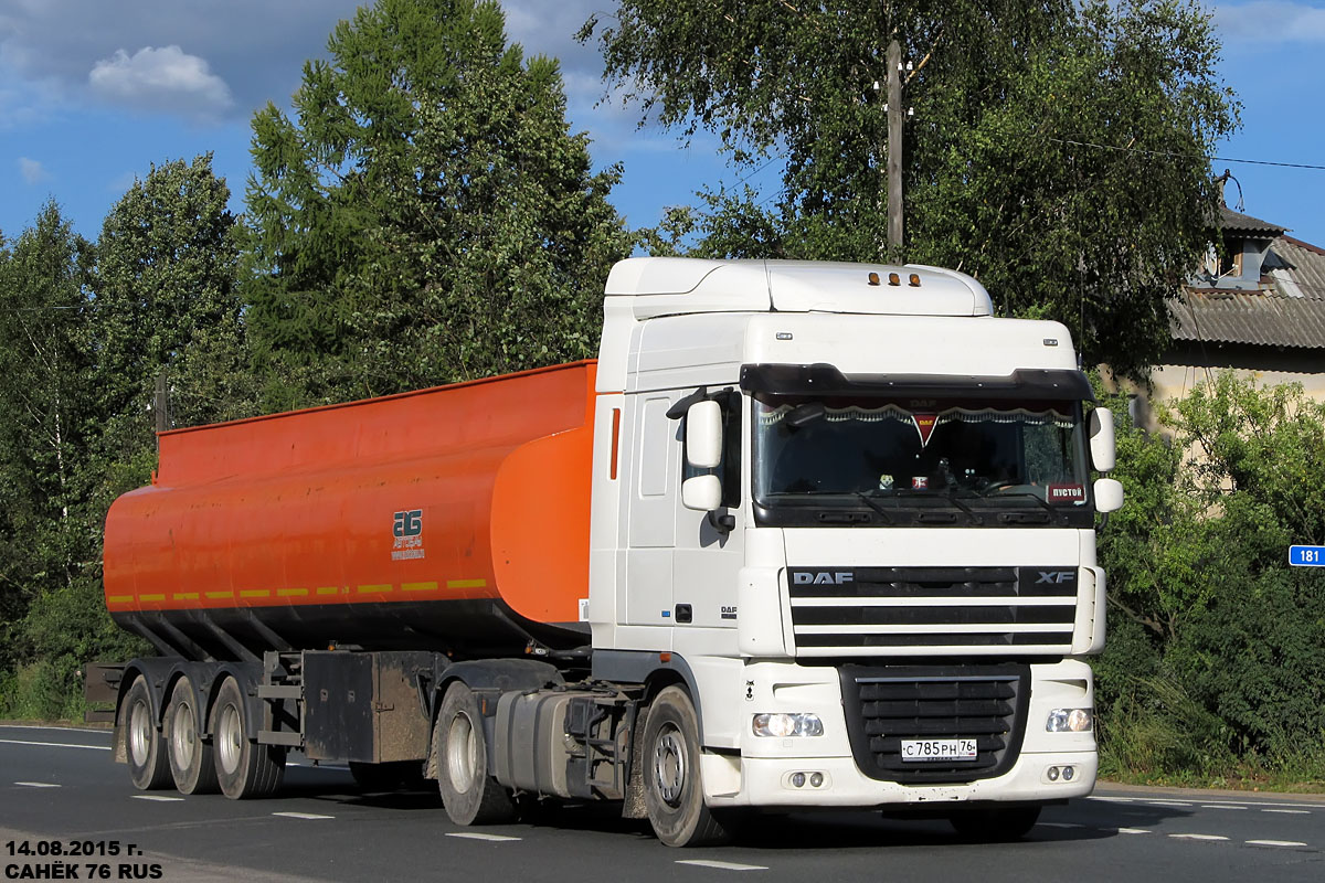 Ярославская область, № С 785 РН 76 — DAF XF105 FT