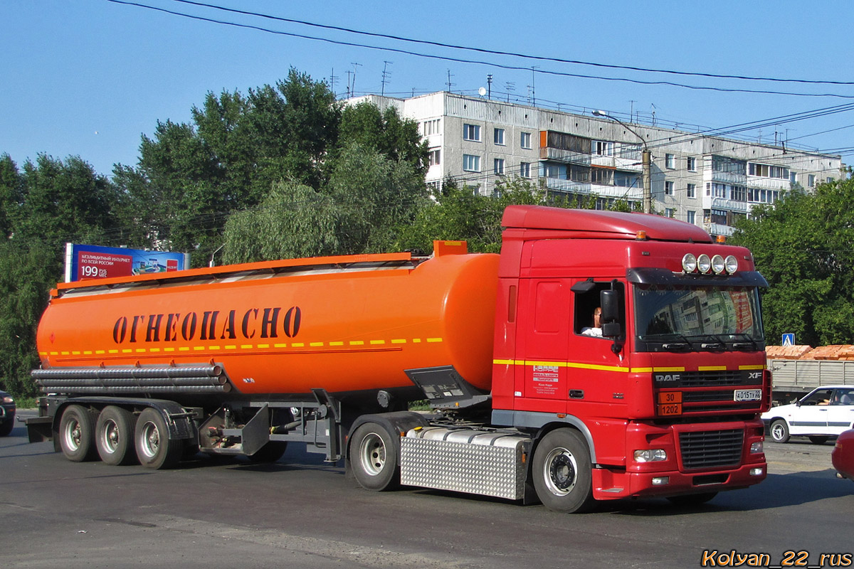 Алтайский край, № А 015 ТУ 22 — DAF XF95 FT