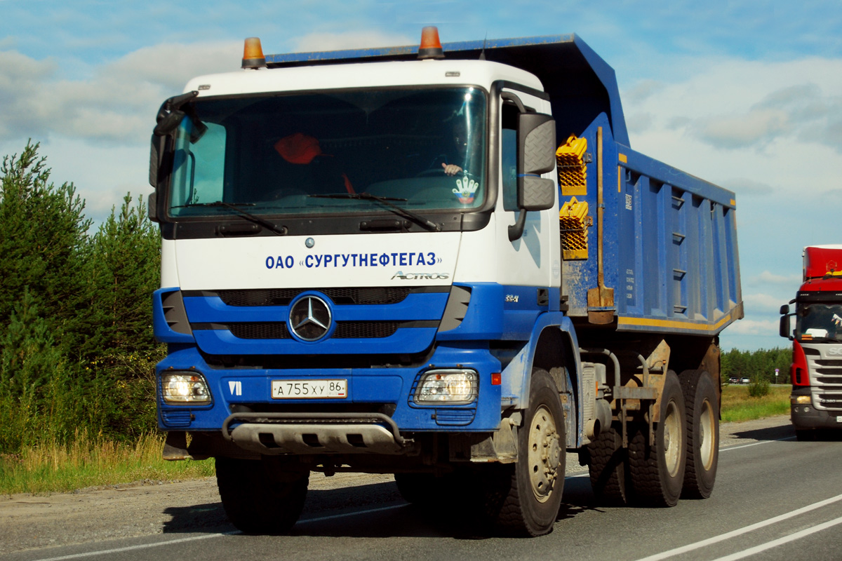 Ханты-Мансийский автоном.округ, № А 755 ХУ 86 — Mercedes-Benz Actros '09 3341 [Z9M]