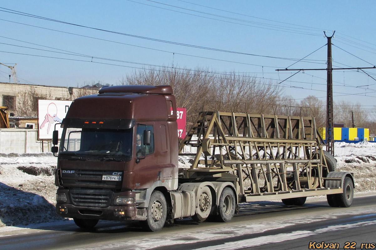 Алтайский край, № Х 878 РК 22 — DAF CF85 FTG