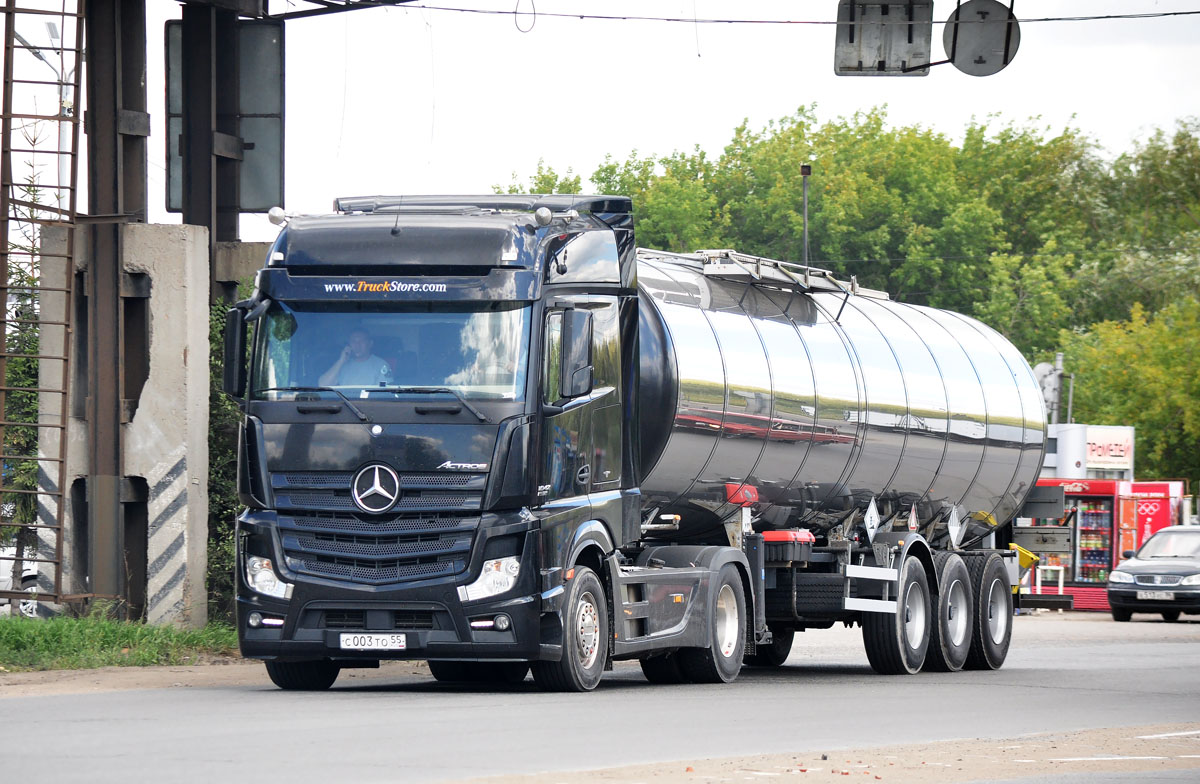 Омская область, № С 003 ТО 55 — Mercedes-Benz Actros ('2011) 1842