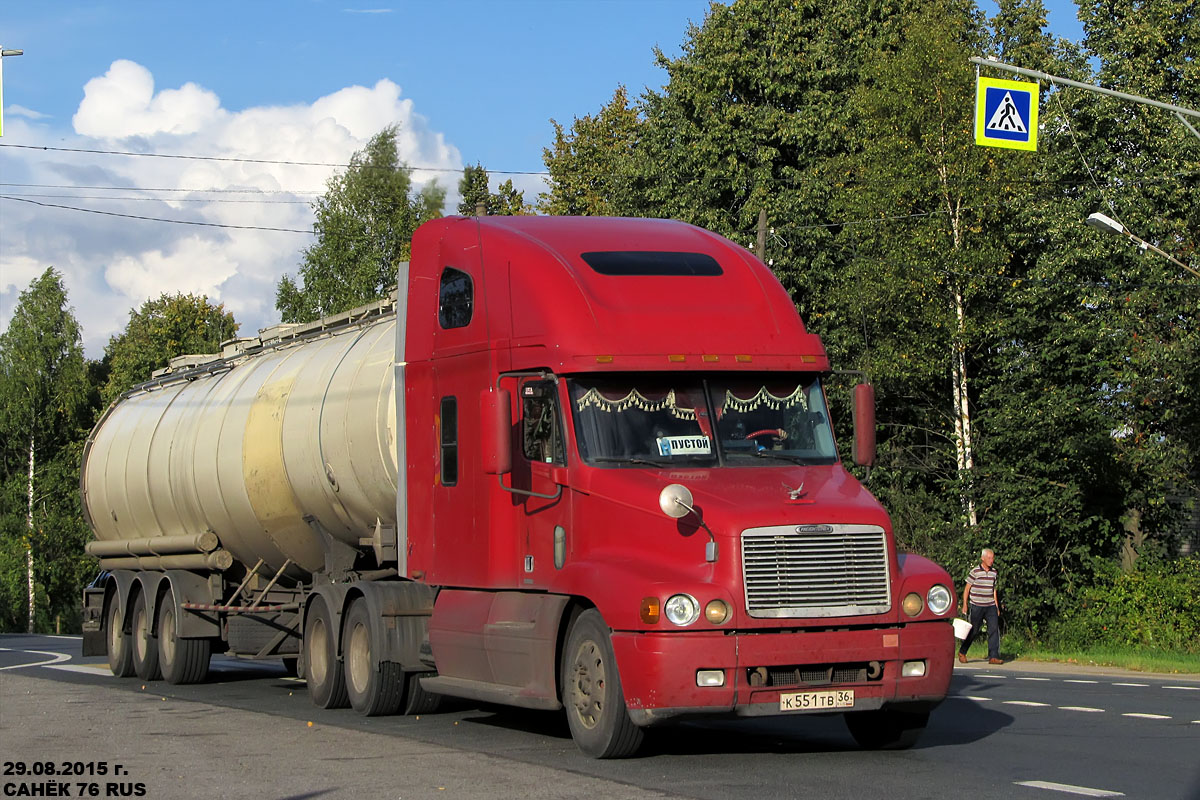 Воронежская область, № К 551 ТВ 36 — Freightliner Century Class