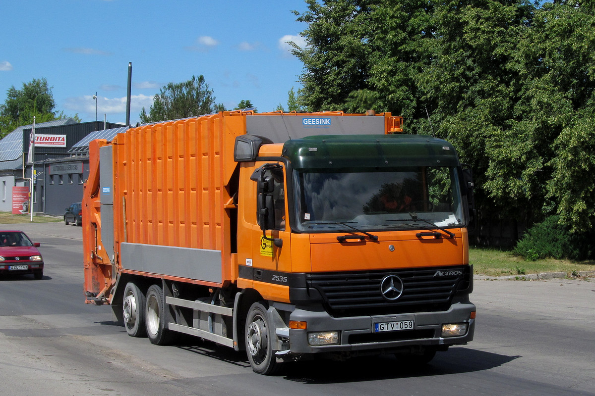 Литва, № GTV 059 — Mercedes-Benz Actros ('1997) 2535