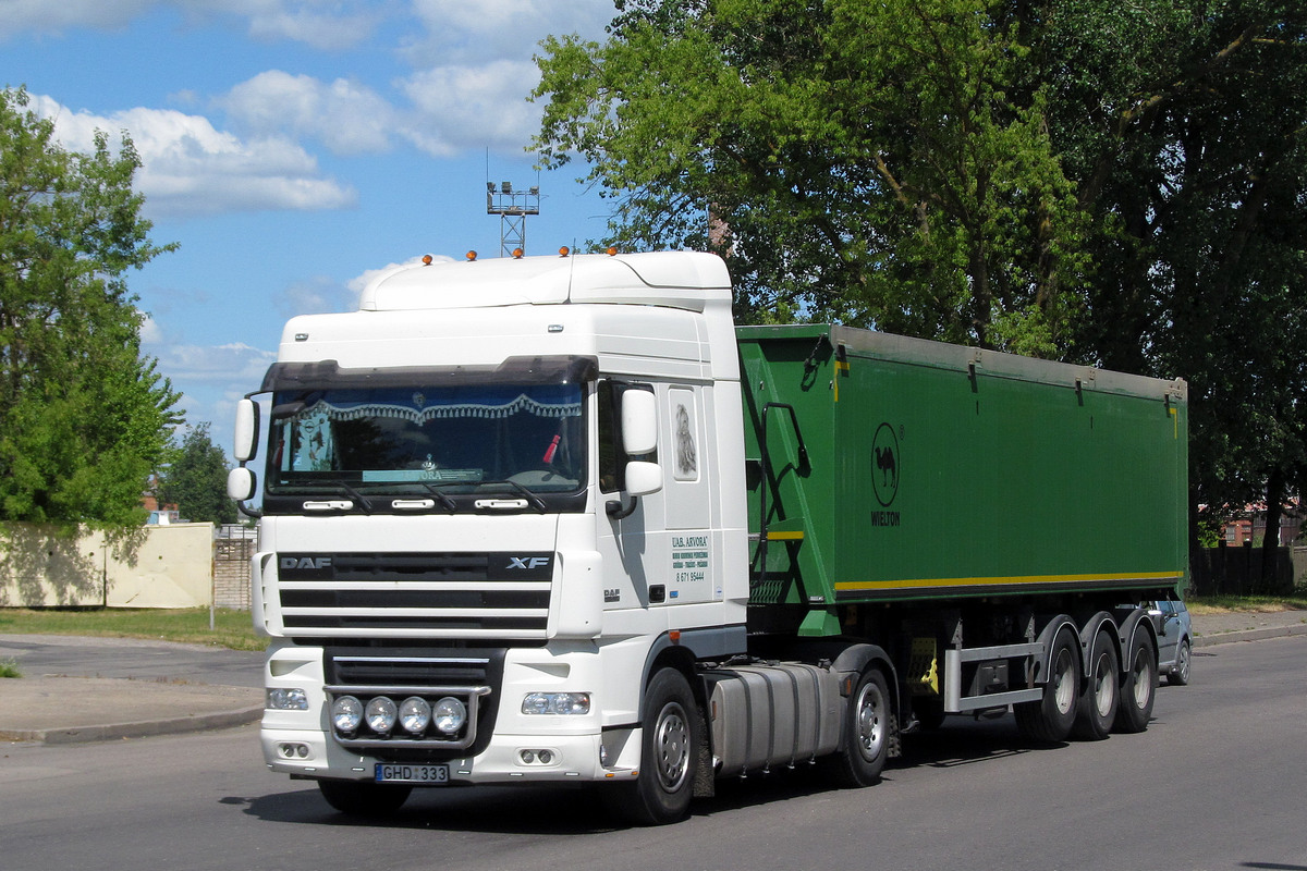 Литва, № GHD 333 — DAF XF105 FT