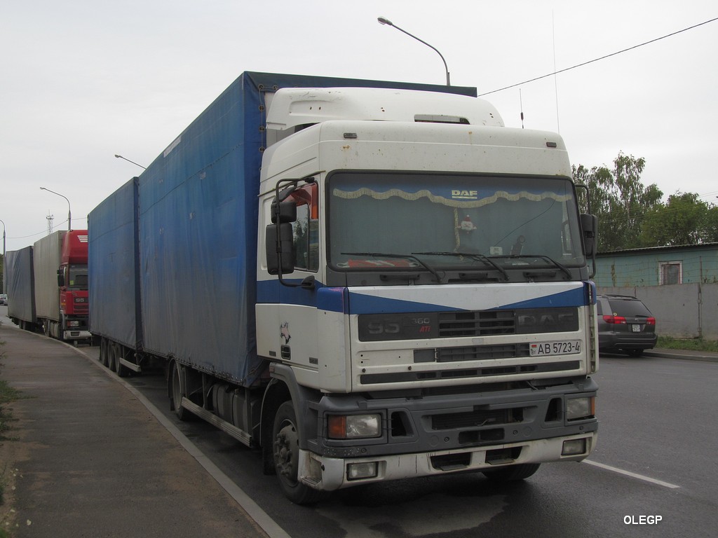 Гродненская область, № АВ 5723-4 — DAF 95 FA