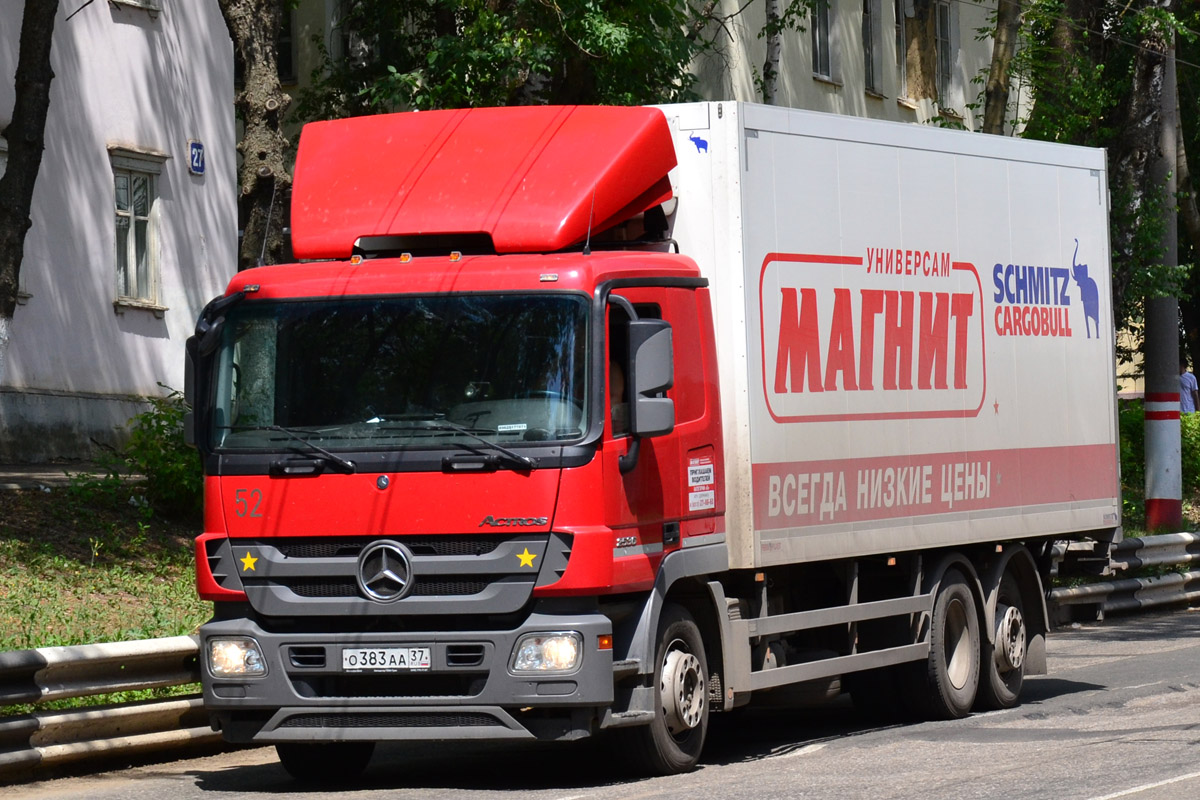 Ивановская область, № О 383 АА 37 — Mercedes-Benz Actros ('2009) 2536