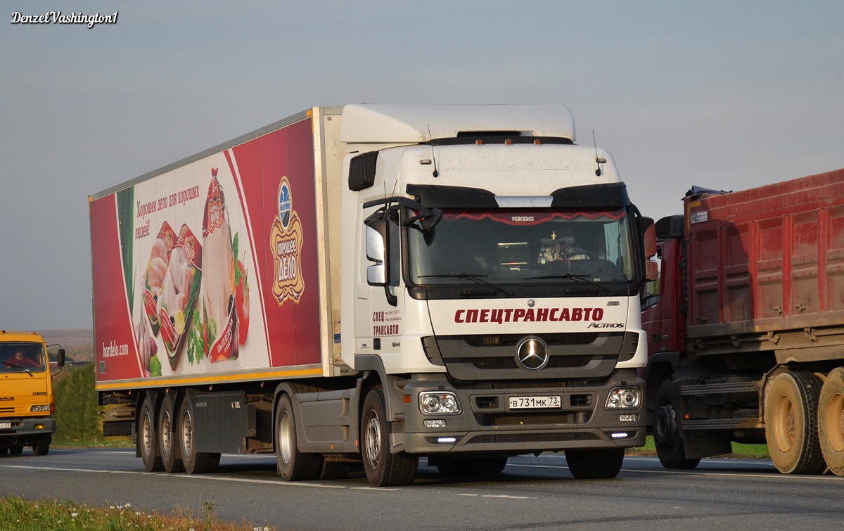 Ульяновская область, № В 731 МК 73 — Mercedes-Benz Actros '09 1844 [Z9M]