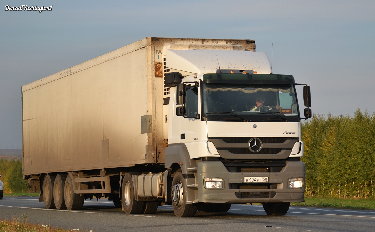 Пензенская область, № Н 194 РТ 58 — Mercedes-Benz Axor 1835