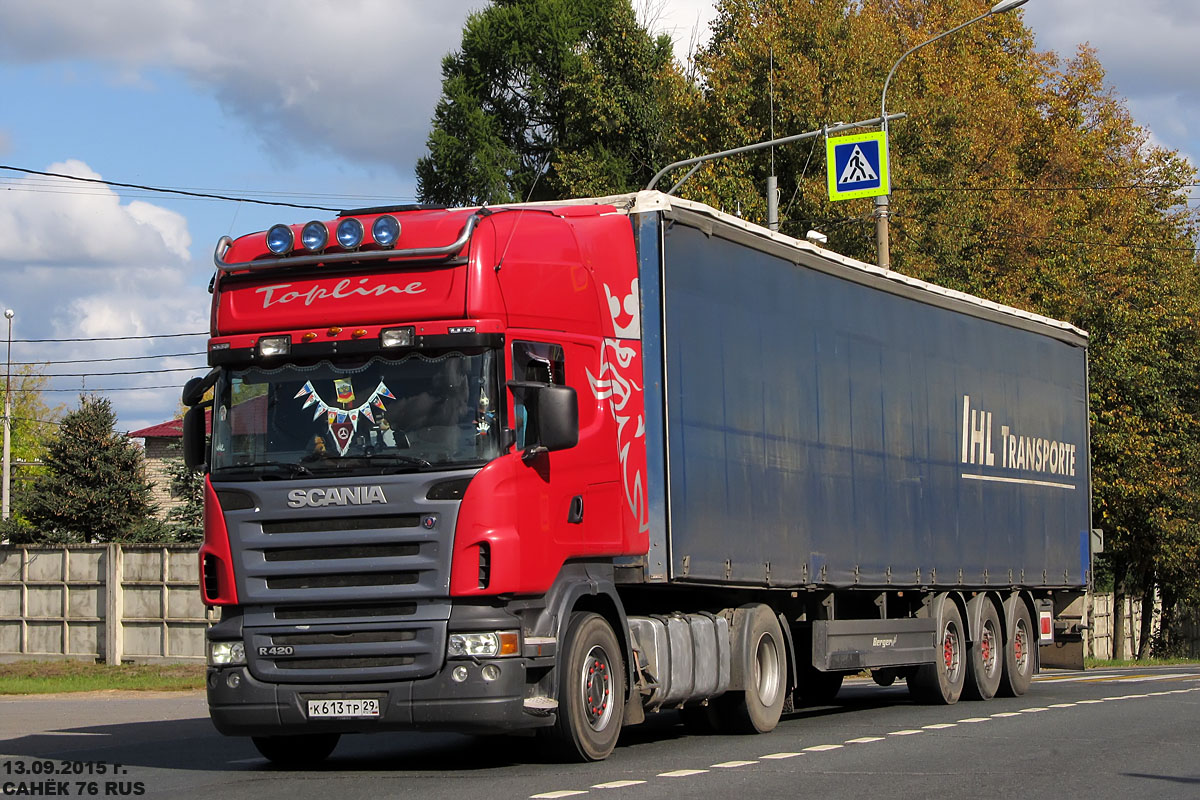 Архангельская область, № К 613 ТР 29 — Scania ('2004) R420