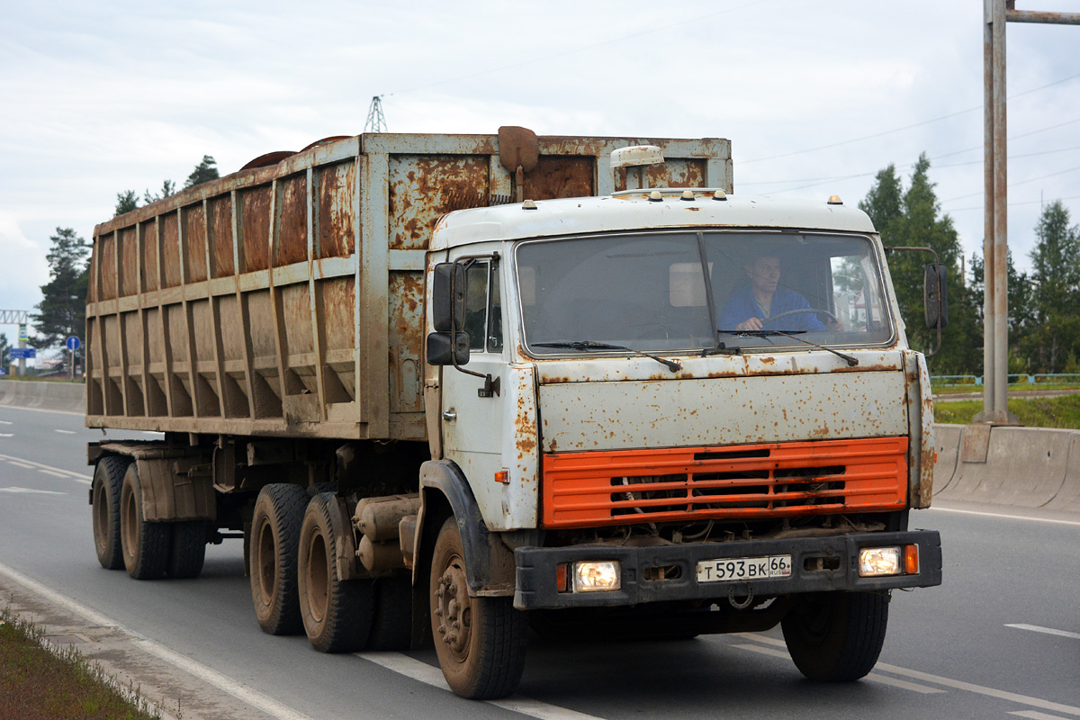 Свердловская область, № Т 593 ВК 66 — КамАЗ-54115-13 [54115N]