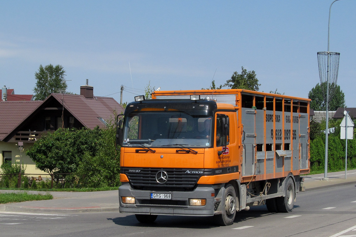 Литва, № GRG 968 — Mercedes-Benz Actros ('1997) 1831