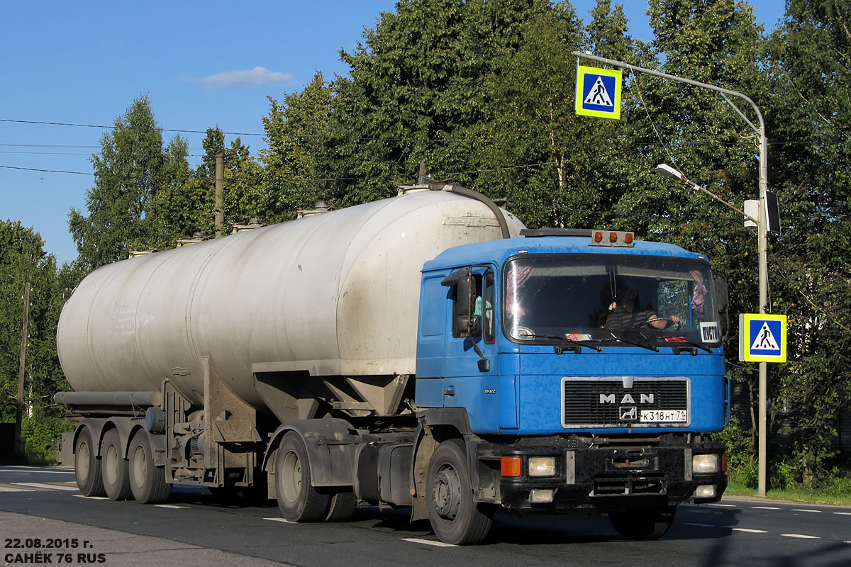 Тульская область, № К 318 НТ 71 — MAN F2000 19.xxx (общая)