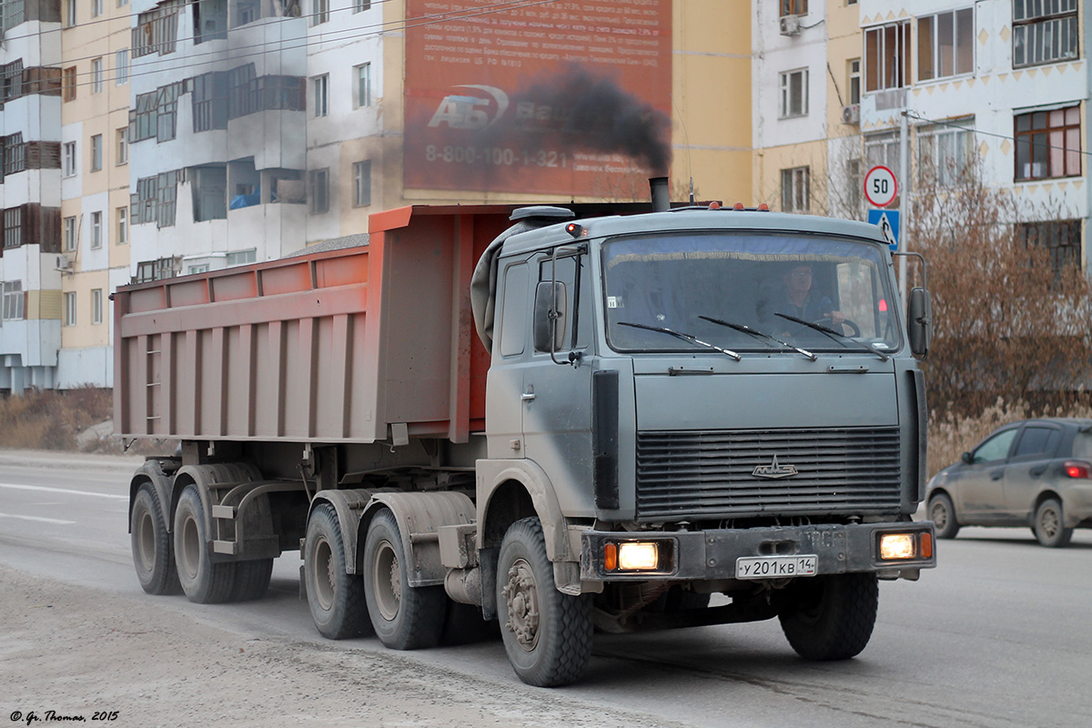 Саха (Якутия), № У 201 КВ 14 — МАЗ-6422 (общая модель)