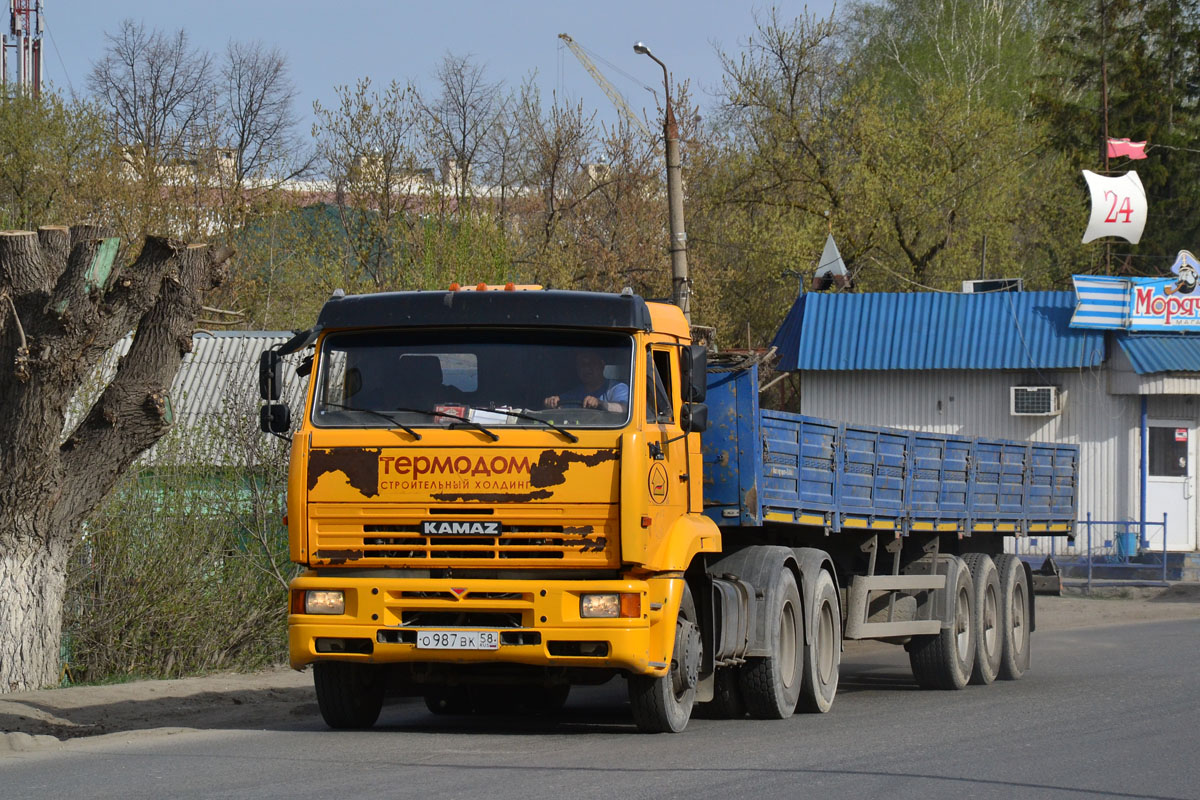 Пензенская область, № О 987 ВК 58 — КамАЗ-65116-62