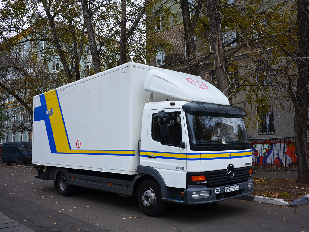 Москва, № Т 922 СО 177 — Mercedes-Benz Atego 818