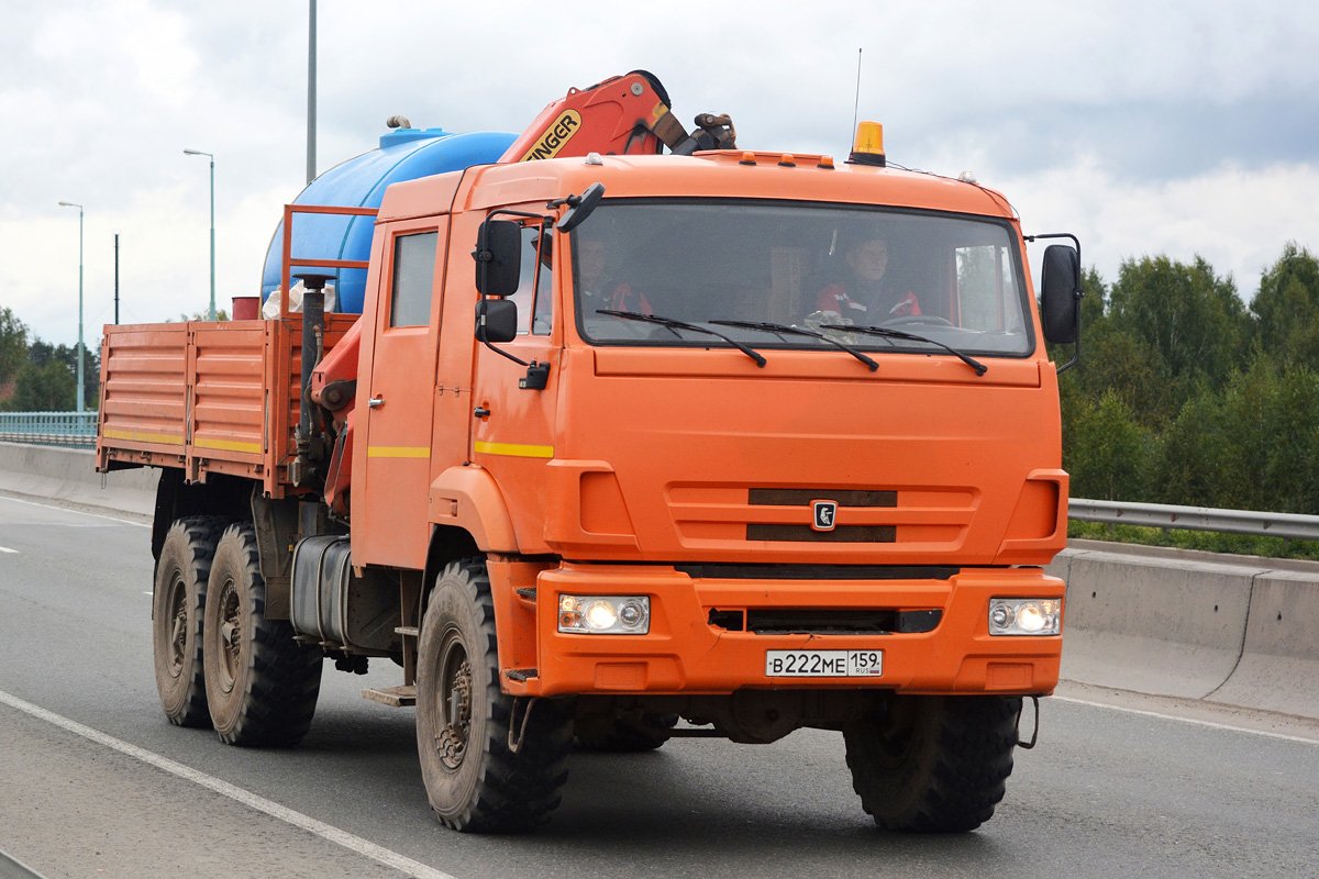 Пермский край, № В 222 МЕ 159 — КамАЗ-43118 (общая модель)