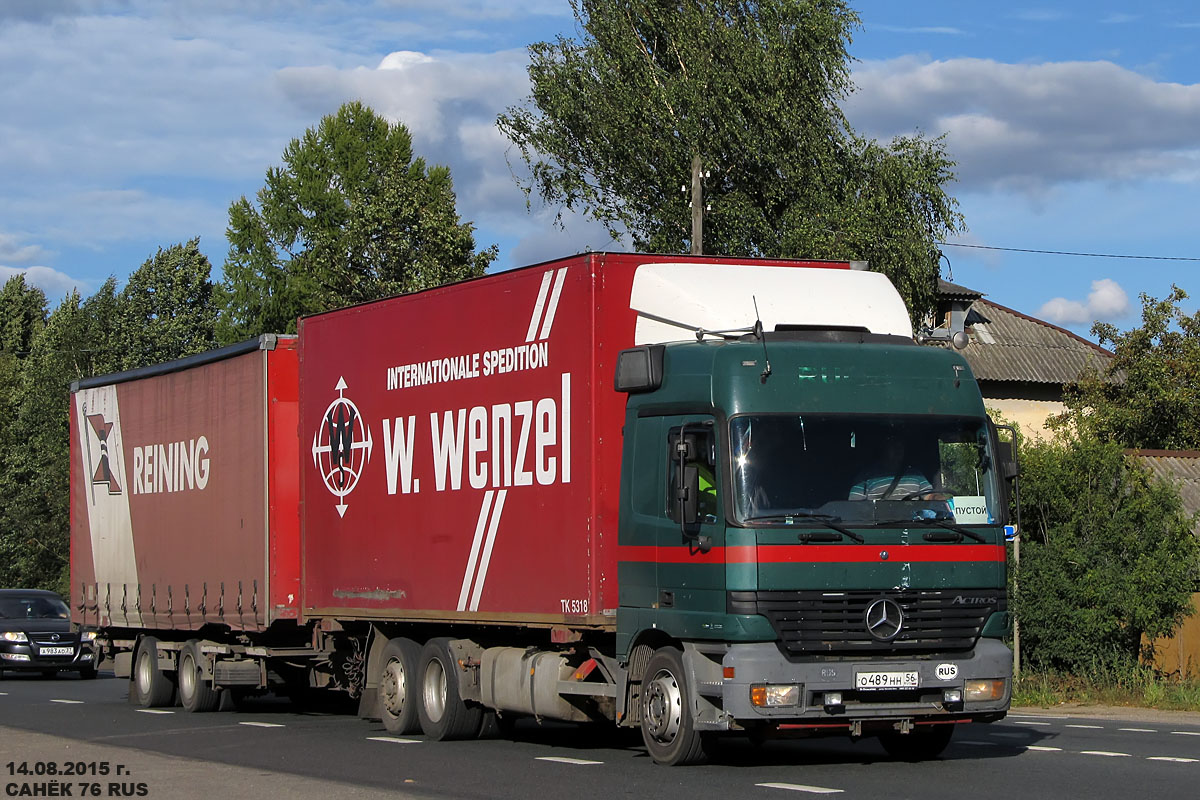 Краснодарский край, № О 489 НН 56 — Mercedes-Benz Actros ('1997) 2540