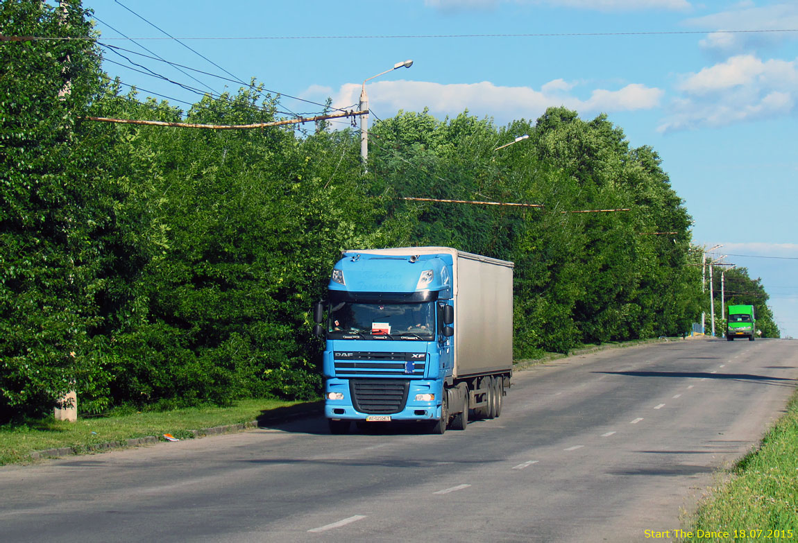 Днепропетровская область, № АЕ 0250 ЕТ — DAF XF105 FT